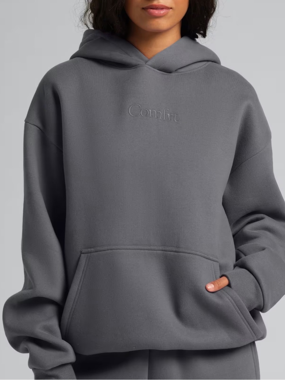 Comfrt Women’s Hoodie Dusty Blue/Gray